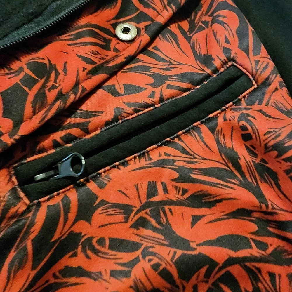 Empyre Surplus Men's‎ XL Red Black Hoodie Zip Snap Drawstring Skater Grunge Y2k - Picture 5 of 11